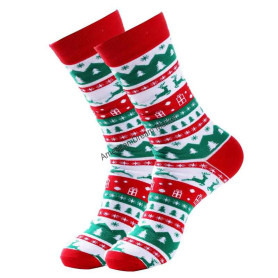 Christmas socks green and red symbols 36 40