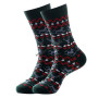 Christmas socks dark green symbols 36 40
