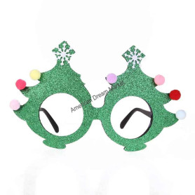 Christmas glasses xmas tree