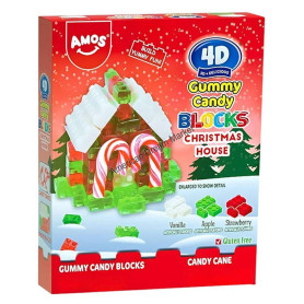 Amos gummy blocks christmas house