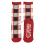 Socks black plaid M