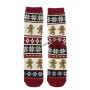 Socks gingerbread fair isle M