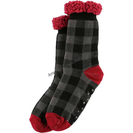 Lazy one plaid plush socks