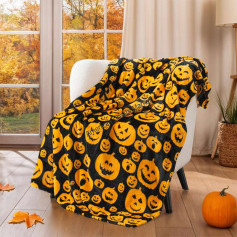 Pavilia throw blanket pumpkin