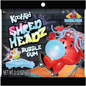 Kool aid shred headz bubble gum tropical punch