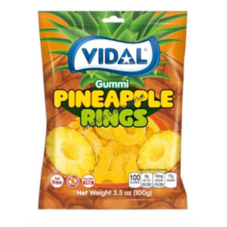 Vidal gummi pineapple rings
