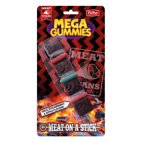 Mega gummies meat on a stick