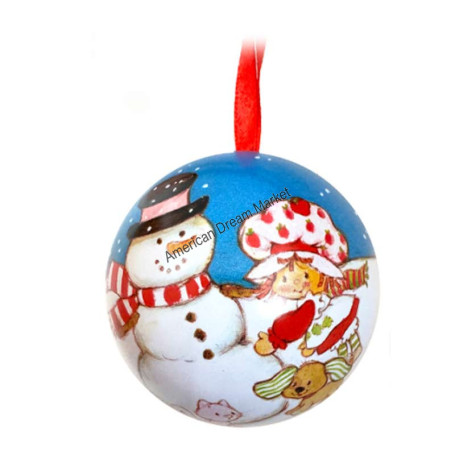 Strawberry shortcake berry merry ornament candy tin
