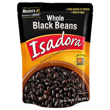 Isadora whole black beans