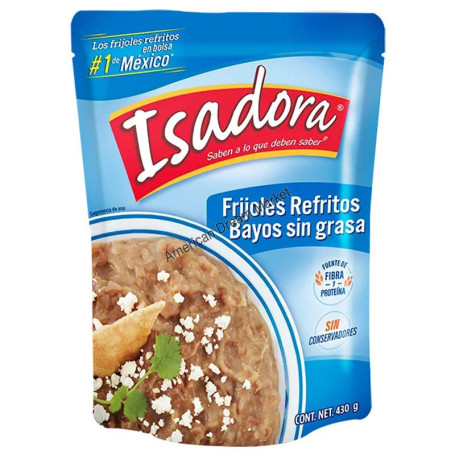 Isadora frijoles refritos bayos sin grasa