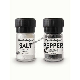 Cape herb and spice salt and pepper twinset