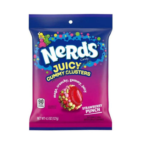 Nerds gummy clusters juicy strawberry punch