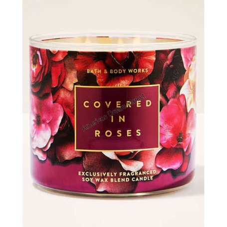 BBW bougie covered in roses