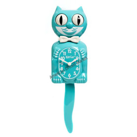 Kit cat klock vibrant blue turquoise
