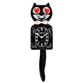 Kit cat klock classic black heart eyes
