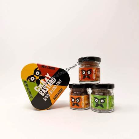 Crazy bastard spice blend trio