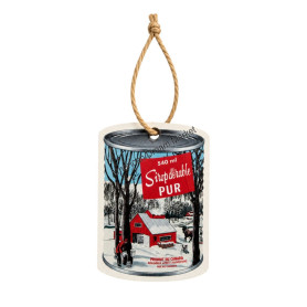 Maple can ornament