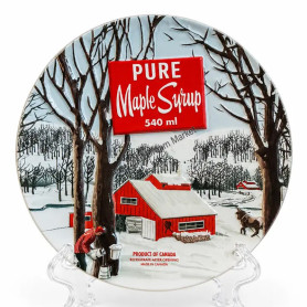Ceramic decorative plate maple