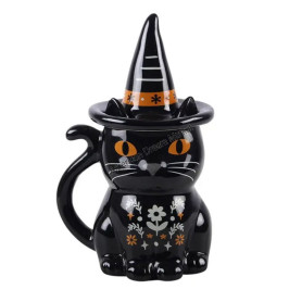 Tasse frightful folk cat