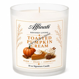 Affinati signature candle 10oz toasted pumpkin cream