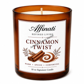 Affinati signature candle 10oz cinnamon twist