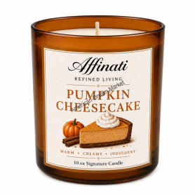 Affinati signature candle 10oz pumpkin cheesecake
