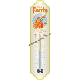 Nostalgic art thermometre fanta bottle beach