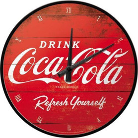 Nostalgic art horloge coca cola refresh
