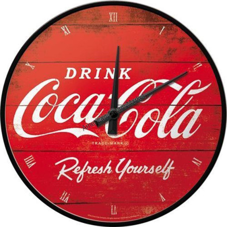 Nostalgic art horloge coca cola refresh