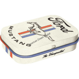 Nostalgic art mint box ford mustang horse and stripes