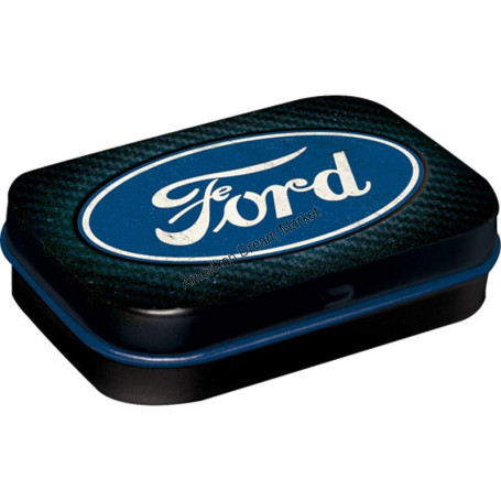 Nostalgic art mint box ford logo blue shine
