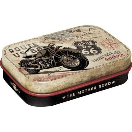 Nostalgic art mint box route 66 bike map