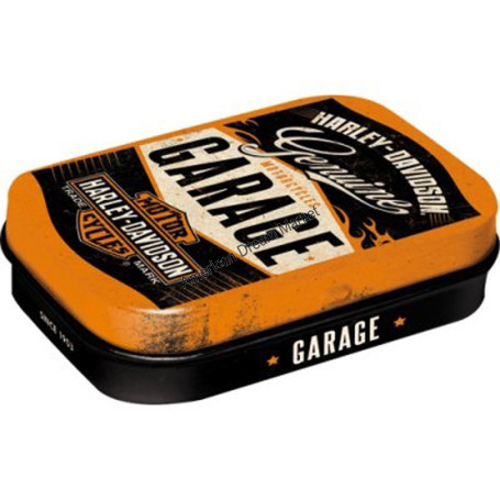 Nostalgic art mint box harley davidson garage