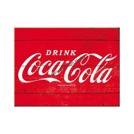 Nostalgic art magnet coca cola logo red