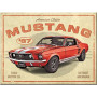 Nostalgic art magnet ford mustang GT 1967 red