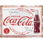 Plaque nostlagic art drink coca cola white