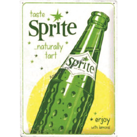 Plaque nostlagic art sprite bottle