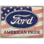 Plaque nostlagic art ford logo american pride