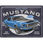 Plaque nostlagic art ford mustang 1969