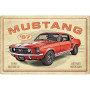 Plaque nostlagic art ford mustang 1967