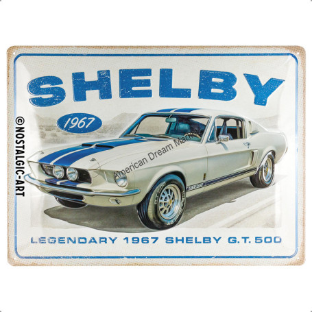 Plaque nostlagic art shelby 1967