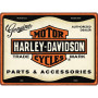 Plaque nostlagic art harley davidson parts and accessories