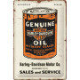 Plaque genuine oil harley 3D MM