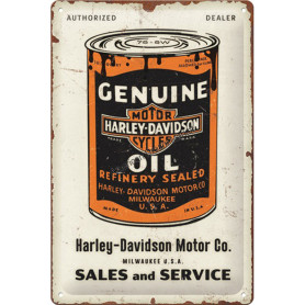 Plaque genuine oil harley 3D MM