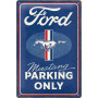 Plaque ford mustang parking 3D MM