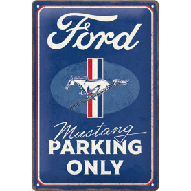 Plaque ford mustang parking 3D MM