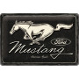 Plaque ford mustang black 3D MM