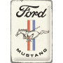 Plaque ford mustang horse and stripes 3D MM