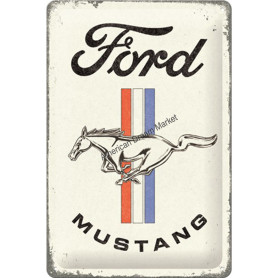 Plaque ford mustang horse and stripes 3D MM