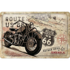 Plaque route 66 mother road 3D MM